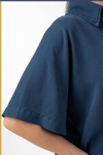 شومیز کتان آستین سرخود کد TS002 - Image 6