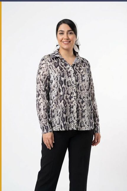شومیز مجلسی حریر طرحدار کد TM002