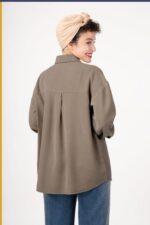 شومیز سیلک پایین هلال قد 70 کد TS004 - Image 7