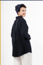 شومیز سیلک پایین هلال قد 70 کد TS004 - Image 13