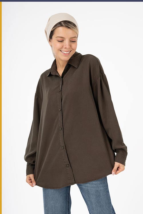 سونیا03 شومیز سیلک پایین هلال قد 70 کد TS004