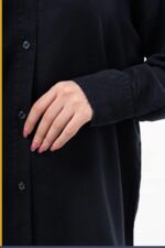 شومیز سیلک پایین هلال قد 70 کد TS004 - Image 12