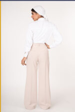 شلوار پارچه ای راسته بزیاق کمر ساده کد SP001 - Image 5