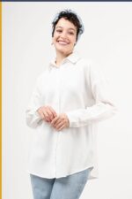 شومیز سیلک پایین هلال کد Ts003