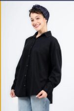 شومیز سیلک پایین هلال کد Ts003