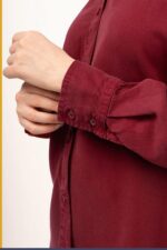 شومیز سیلک پایین هلال قد 65 کد TS003 - Image 9