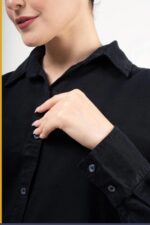 شومیز سیلک پایین هلال قد 65 کد TS003 - Image 13